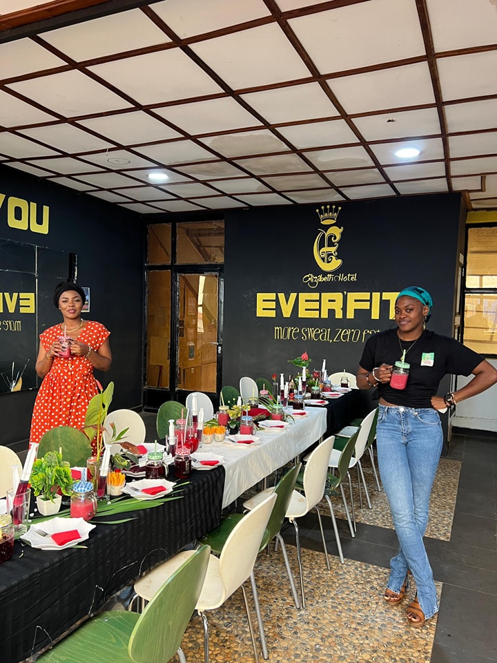 Masumbuko Heri Audrey, one of our entrepreneurs in Bukavu, working in the wellness Industry. Audrey is the CEO of Ever'Addict