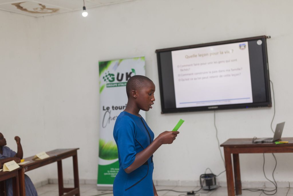 Université des Enfants UDE – Goma : Jeux de rôle (Groupe Utalii Kwetu)